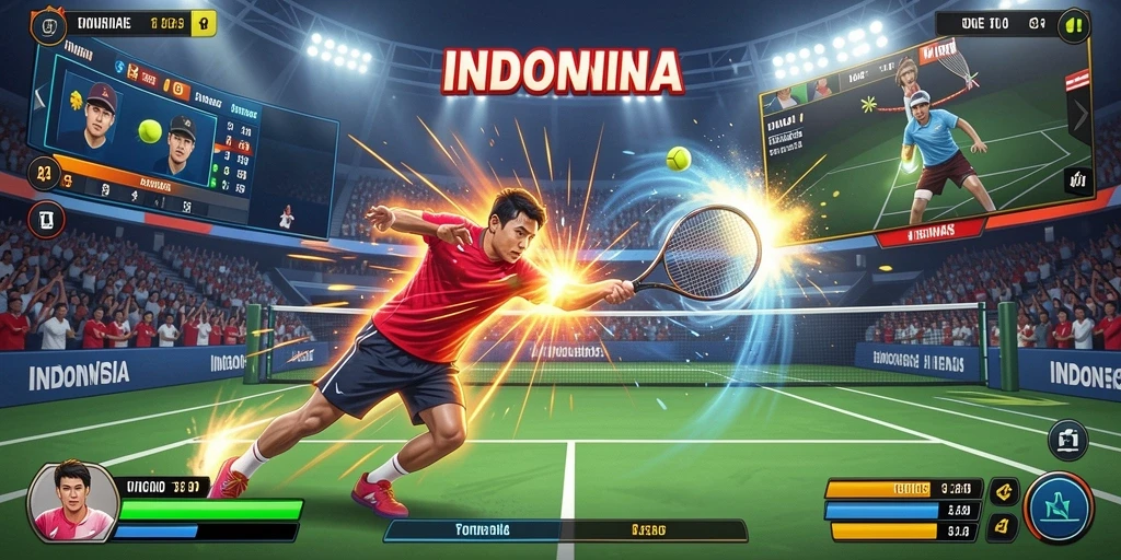 Tangkapan layar menampilkan gameplay ACEPARTY yang penuh warna.
