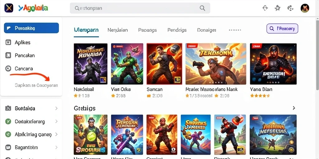Tampilan awal yang menarik dan penuh warna.