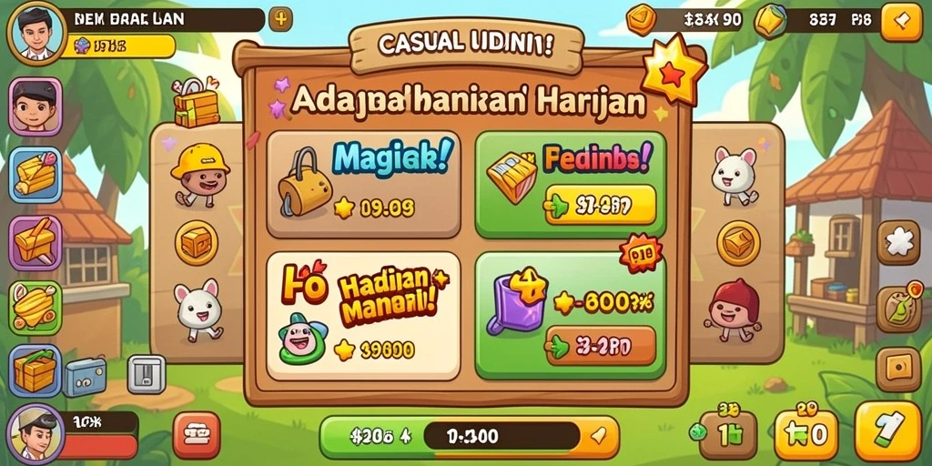 Tampilan awal yang menawan dari aplikasi LUCKYRP.