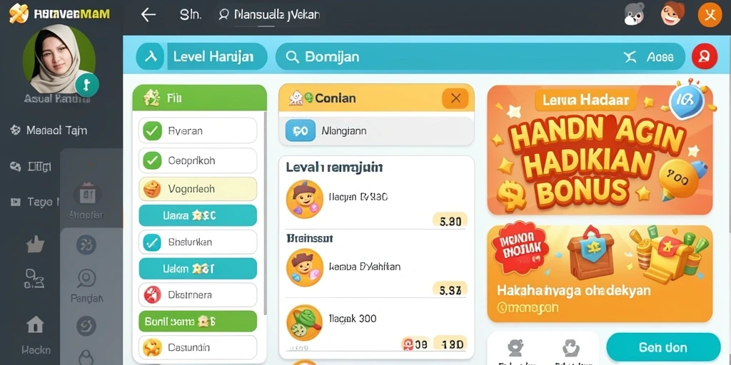 Tampilan antarmuka yang intuitif dan menarik.