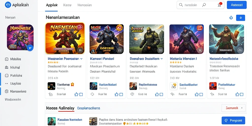Tampilan karakter utama penuh aksi.